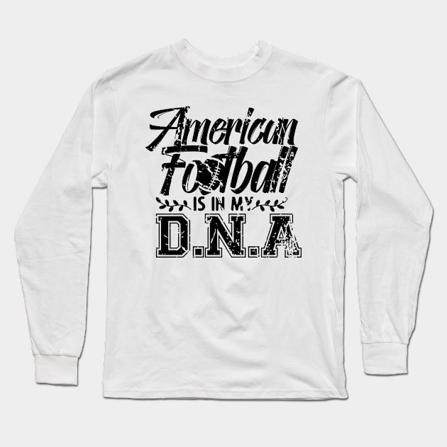 Player Match Footballer American Football Quarterback Long Sleeve T-Shirt by dr3shirts